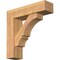 Ekena Millwork Balboa Block Smooth Bracket w/ Offset Brace, Western Red Cedar, 7 1/2"W x 28"D x 28"H BKT0806X28X28BOA05SWR - alternate 1
